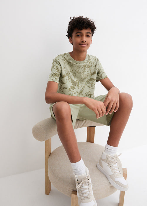 Fantovska T-Shirt majica in bermuda hlače z ekološkim bombažem