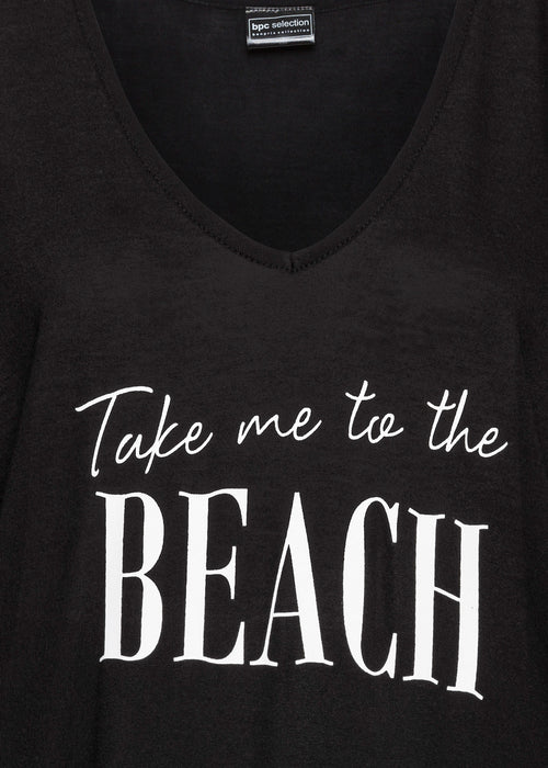 Dolga majica z izrezi za na plažo