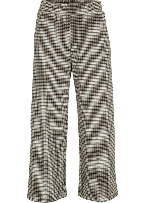Culotte hlače s karirastim vzorcem
