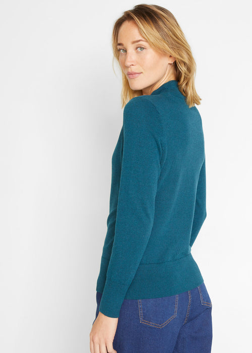 Klasičen pulover s puli ovratnikom z recikliranim bombažem
