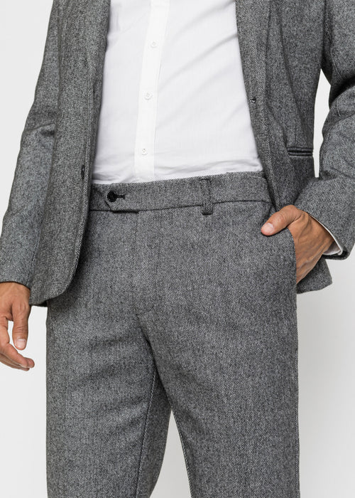 4-delna obleka: suknjič, hlače, srajca in kravata v ozkem kroju