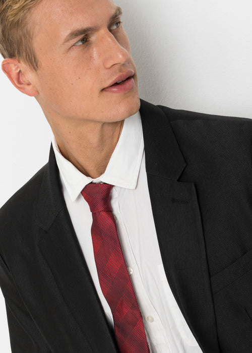 Moška obleka: suknjič, hlače in kravata