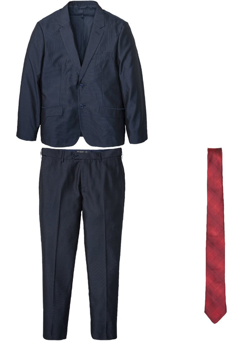 Moška obleka: suknjič, hlače in kravata