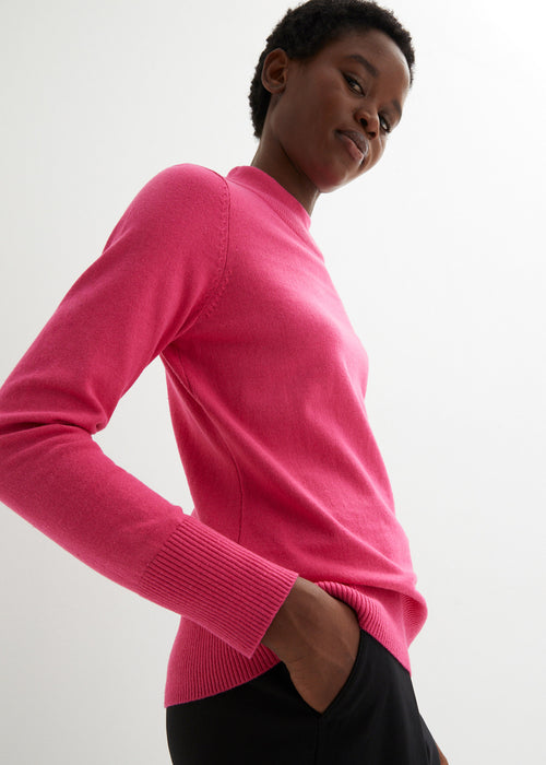 Klasičen pulover s puli ovratnikom z recikliranim bombažem