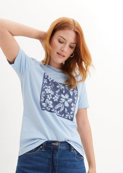 T-Shirt majica s cvetličnim potiskom
