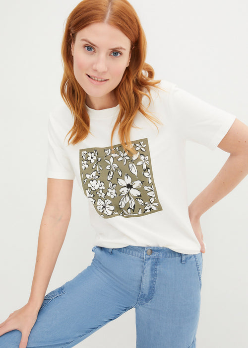 T-Shirt majica s cvetličnim potiskom