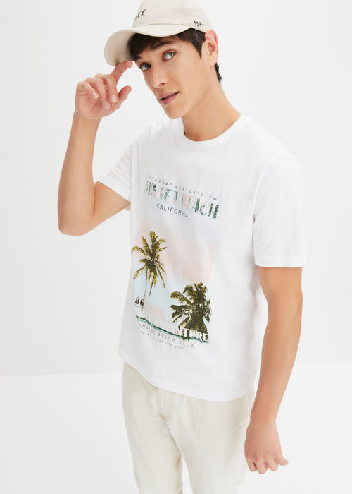 T-Shirt majica s fotografskim potiskom in ekološkim bombažem