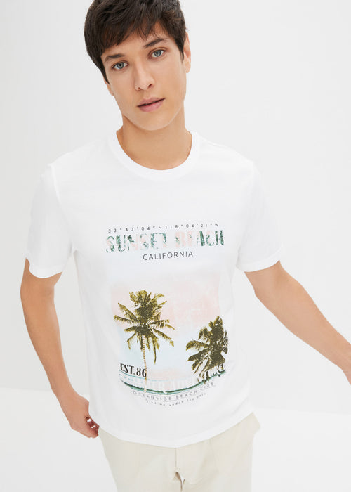 T-Shirt majica s fotografskim potiskom in ekološkim bombažem