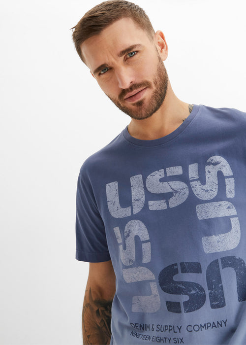 T-Shirt majica z ekološkim bombažem z barvnim prelivom
