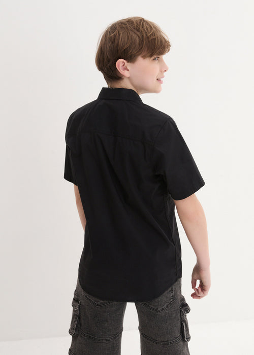 Fantovska stretch srajca s kratkimi rokavi v ozkem kroju
