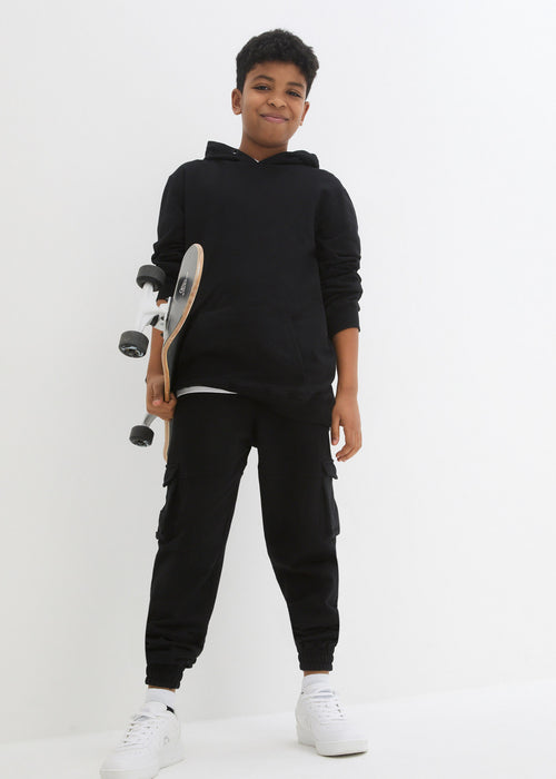 Fantovska športno udobna majica s kapuco z ekološkim bombažem