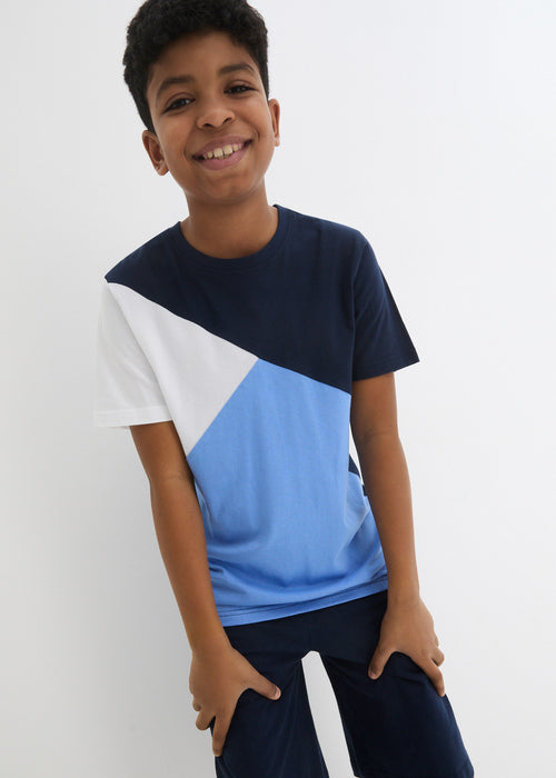 Fantovska T-Shirt majica in bermuda hlače iz trikoja z ekološkim bombažem