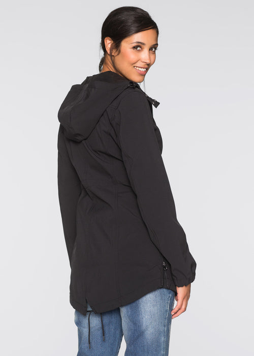 Softshell jakna za nosečnost in za nošenje dojenčka z nastavljivo širino