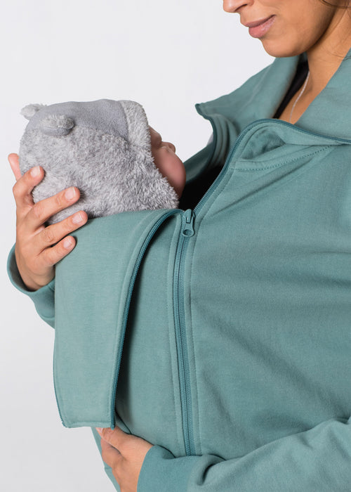 Športno udobna jakna za nosečnost in za nošenje dojenčka