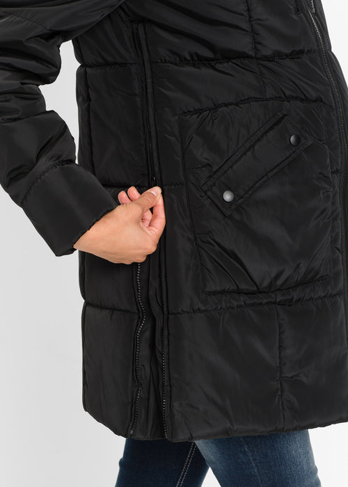 Nosečniška podložena jakna z všitkom za dojenčka