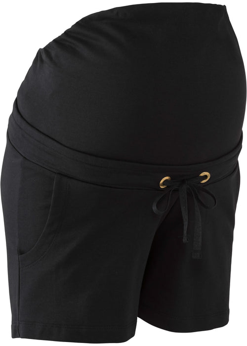 Udobne nosečniške kratke hlače z vpeljano elastiko