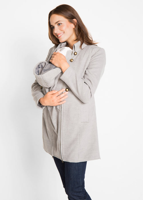 Dolga jakna za nosečnost in za nošenje dojenčka