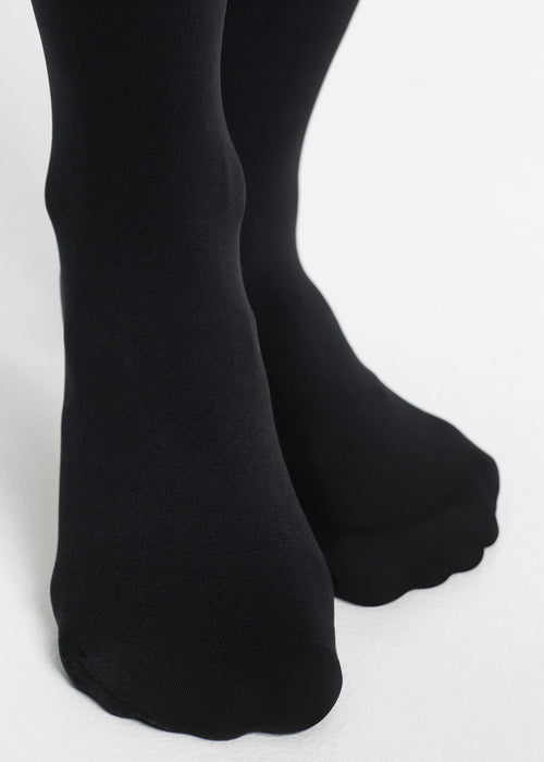 Neprosojne hlačne nogavice z odprtino iz 80 DEN-skega materiala