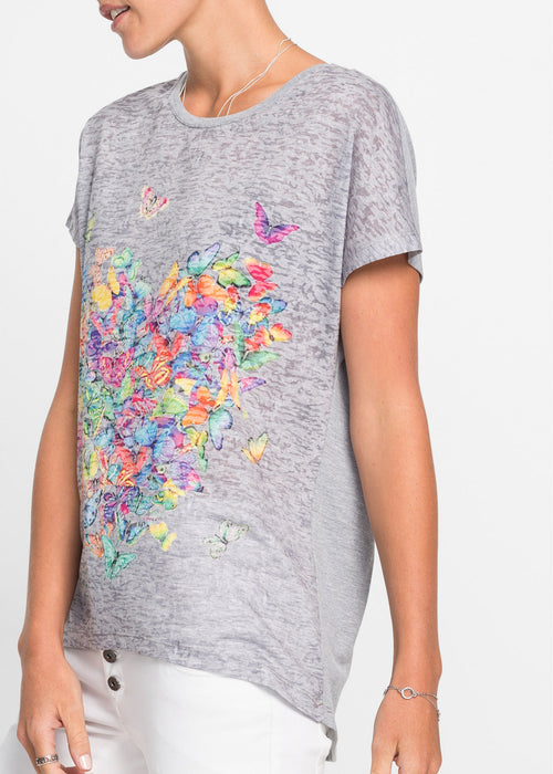 Majica s potiskom metuljev