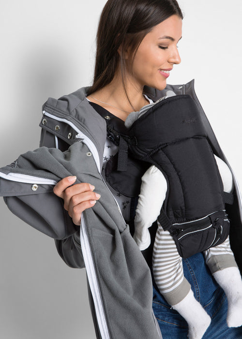 Softshell jakna za nosečnost in za nošenje dojenčka