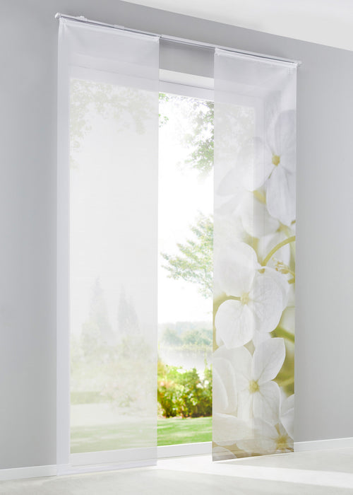 Panelna zavesa s cvetovi orhideje (2 kosa)