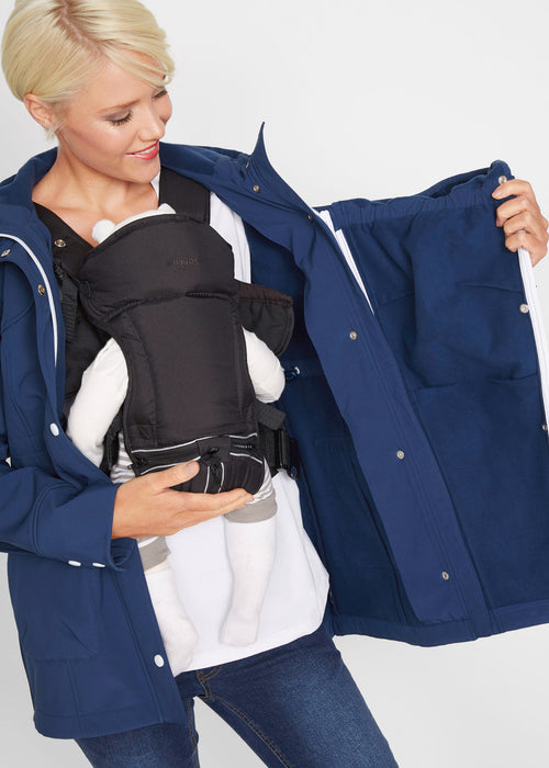 Softshell jakna za nosečnost in za nošenje dojenčka