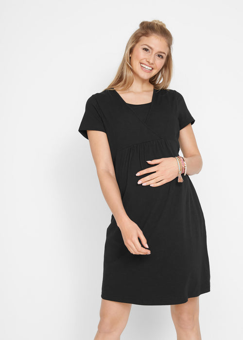 Obleka iz jerseya za nosečnost in dojenje