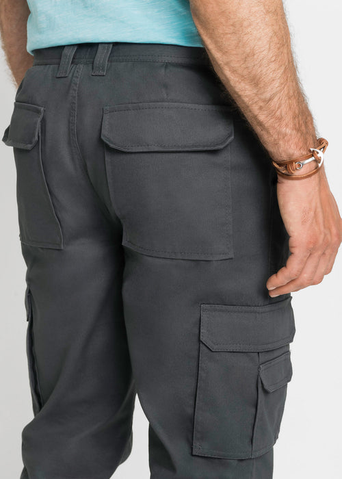 Klasične cargo hlače s teflonsko obdelavo v ravnem kroju