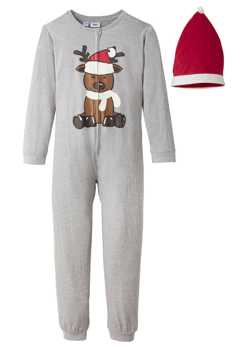 Spalni pajac in koničasta čepica z motivom božiča za malčke