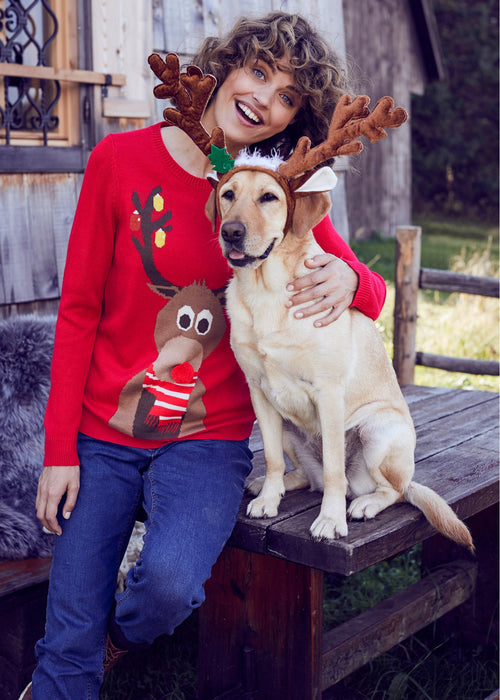 Božični pulover s severnim jelenom