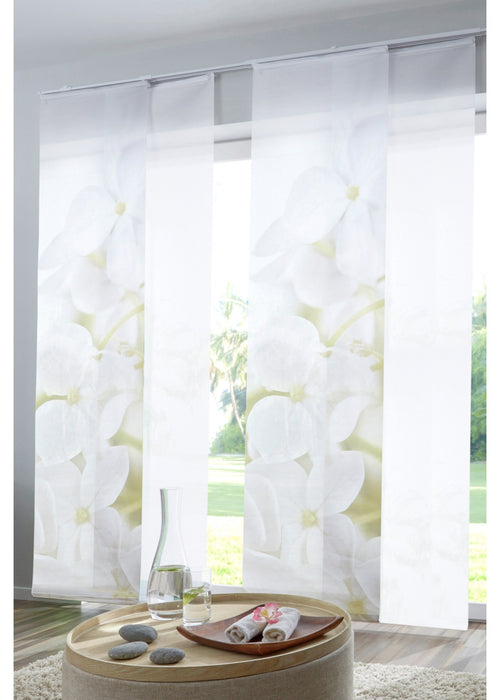 Panelna zavesa s cvetovi orhideje (2 kosa)