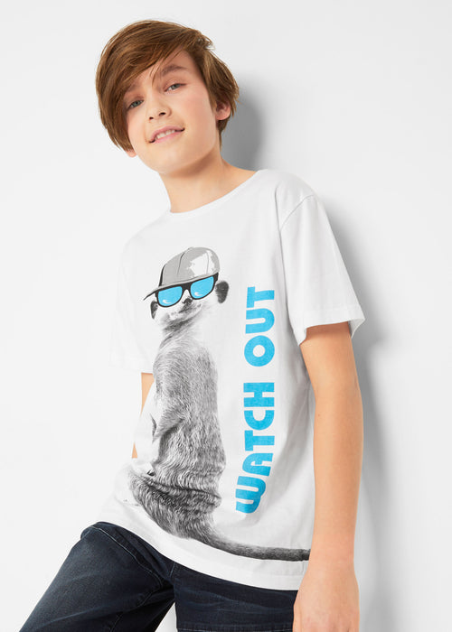 Fantovska T-Shirt s frajerskim potiskom z ekološkim bombažem