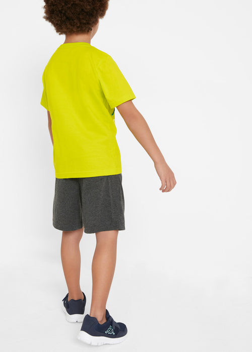 Fantovska T-Shirt z obojestranskimi bleščicami in kratke hlače