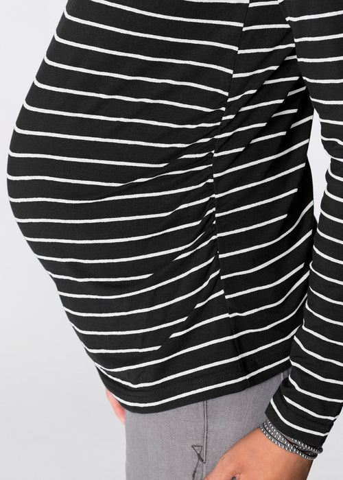 Majica za nosečnost in dojenje s pritiskači