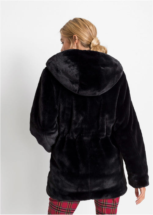 Udobna jakna iz umetnega krzna