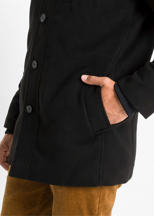 Pohodniška jakna v volnenem videzu