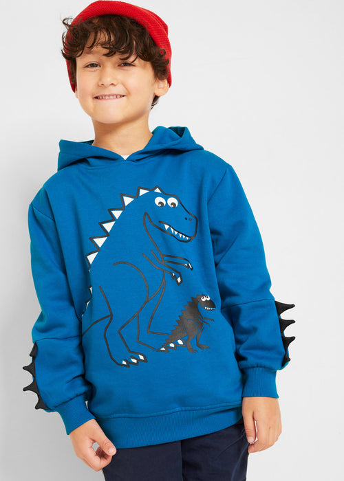 Fantovska športno udobna majica s kapuco Dinozaver
