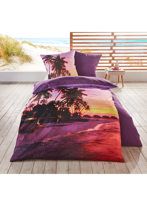 Obojestranska posteljnina z motivom plaže