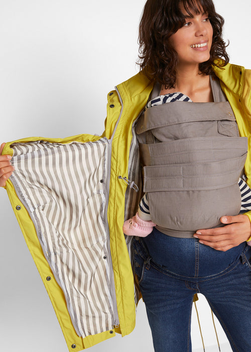Dežna jakna za nosečnost in za nošenje dojenčka