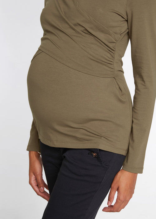 Majica za nosečnost in dojenje z ekološkim bombažem