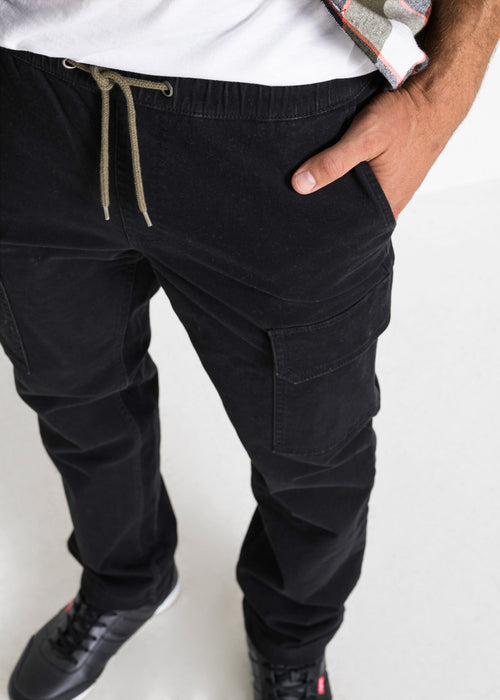 Tople stretch udobne hlače v klasičnem ravnem kroju