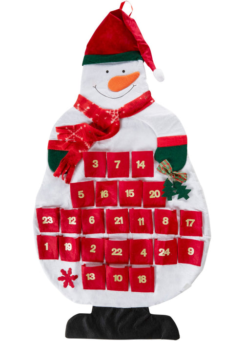 Adventni koledar z motivom snežaka