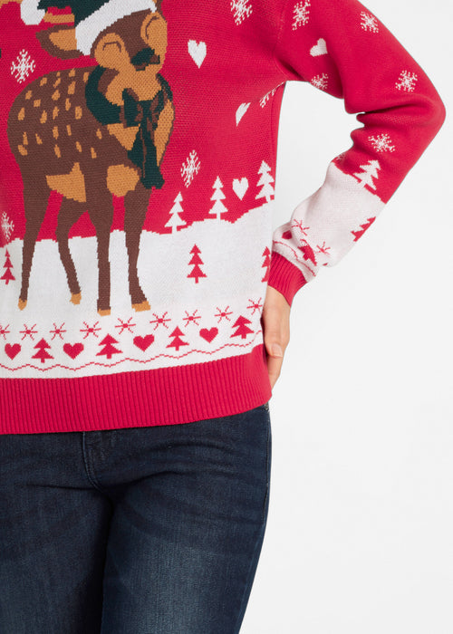 Božični pulover s puli ovratnikom