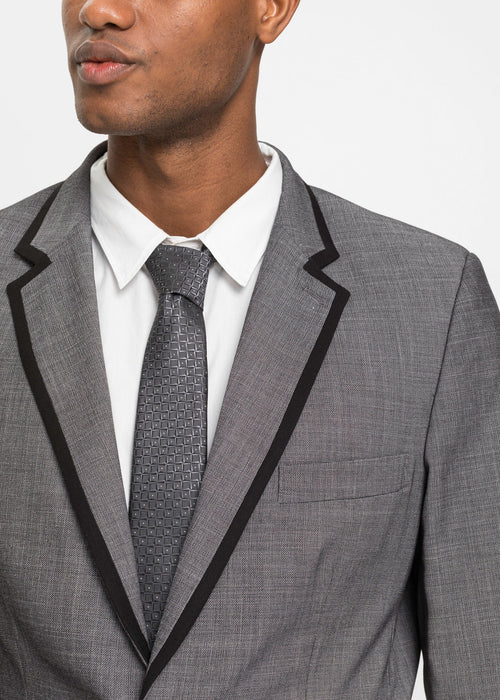 3-delna obleka: suknjič, hlače kravata v ozkem kroju
