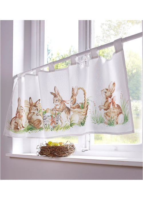 Polovična zavesa z zajčki