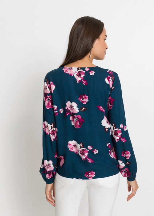 Bluza s cvetličnim potiskom