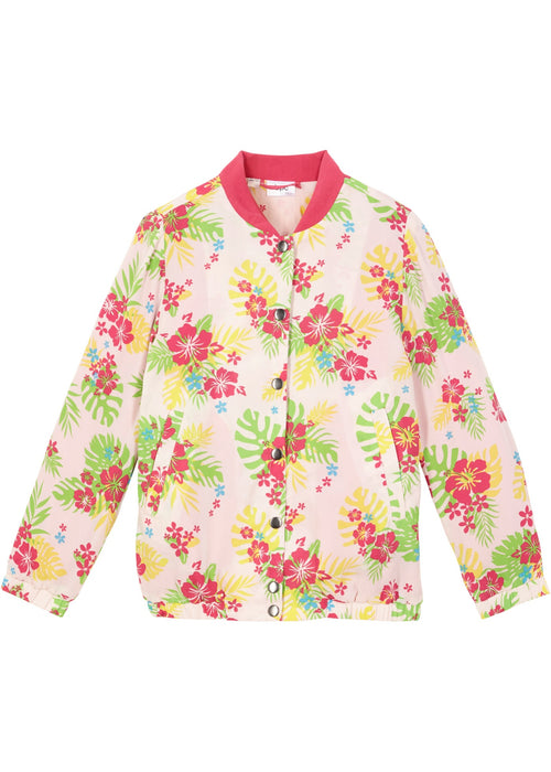 Dekliški bluzon s cvetličnim potiskom