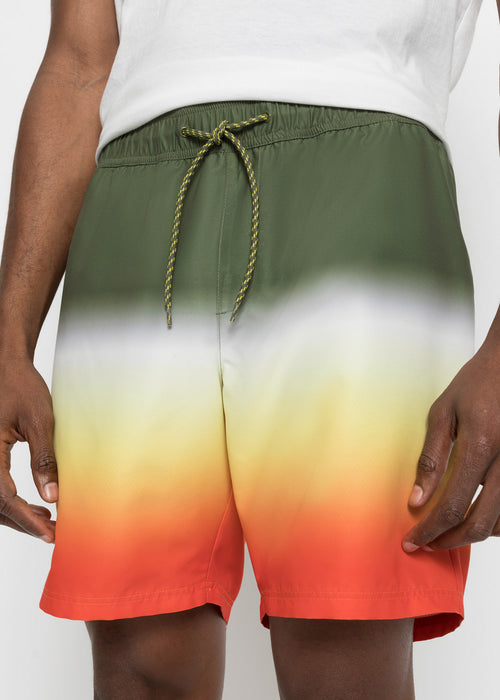 Kratke hlače za na plažo z barvnim prelivom iz recikliranega poliestra