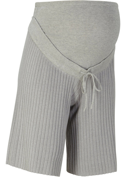 Nosečniške kratke hlače iz rebrastega materiala