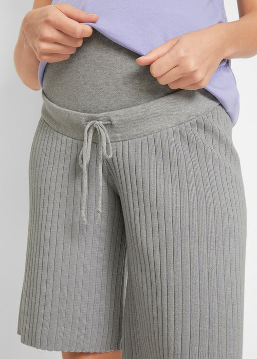 Nosečniške kratke hlače iz rebrastega materiala